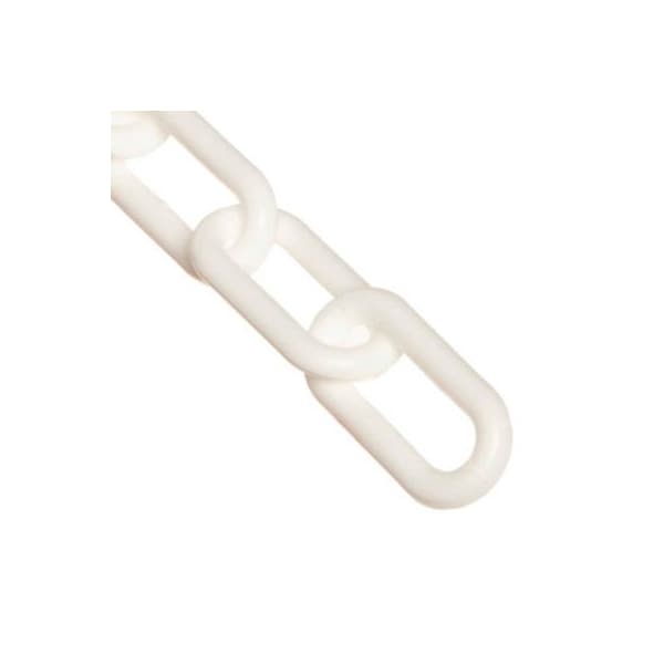 Gec Mr. Chain Plastic Chain, 3/4in Link, 25'L, HDPE, White 00001-25 - main